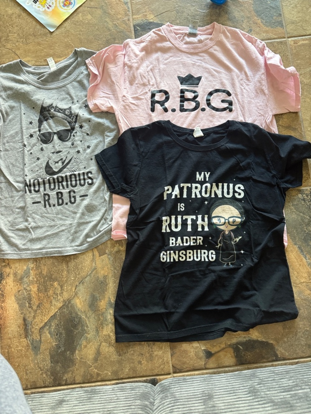 R.B.G. Graphic Tee Pack - Pink, Black, Gray